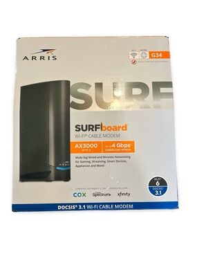 ARRIS SURFboard G34 DOCSIS 3.1 Wi-Fi Cable Modem